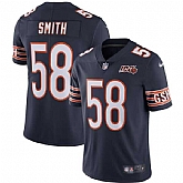 Nike Bears 58 Roquan Smith Navy NFL 100th Season Vapor Untouchable Limited Jersey Dzhi,baseball caps,new era cap wholesale,wholesale hats